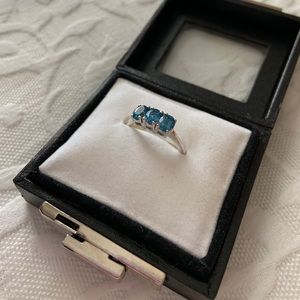 Amethyst and Swiss Blue Topaz Ring Set